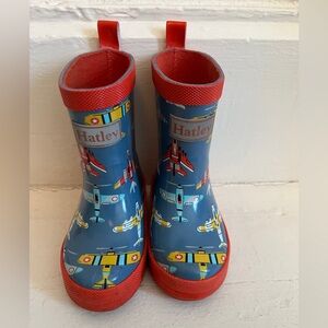 Hatley Boots Toddler Size 5 airplane